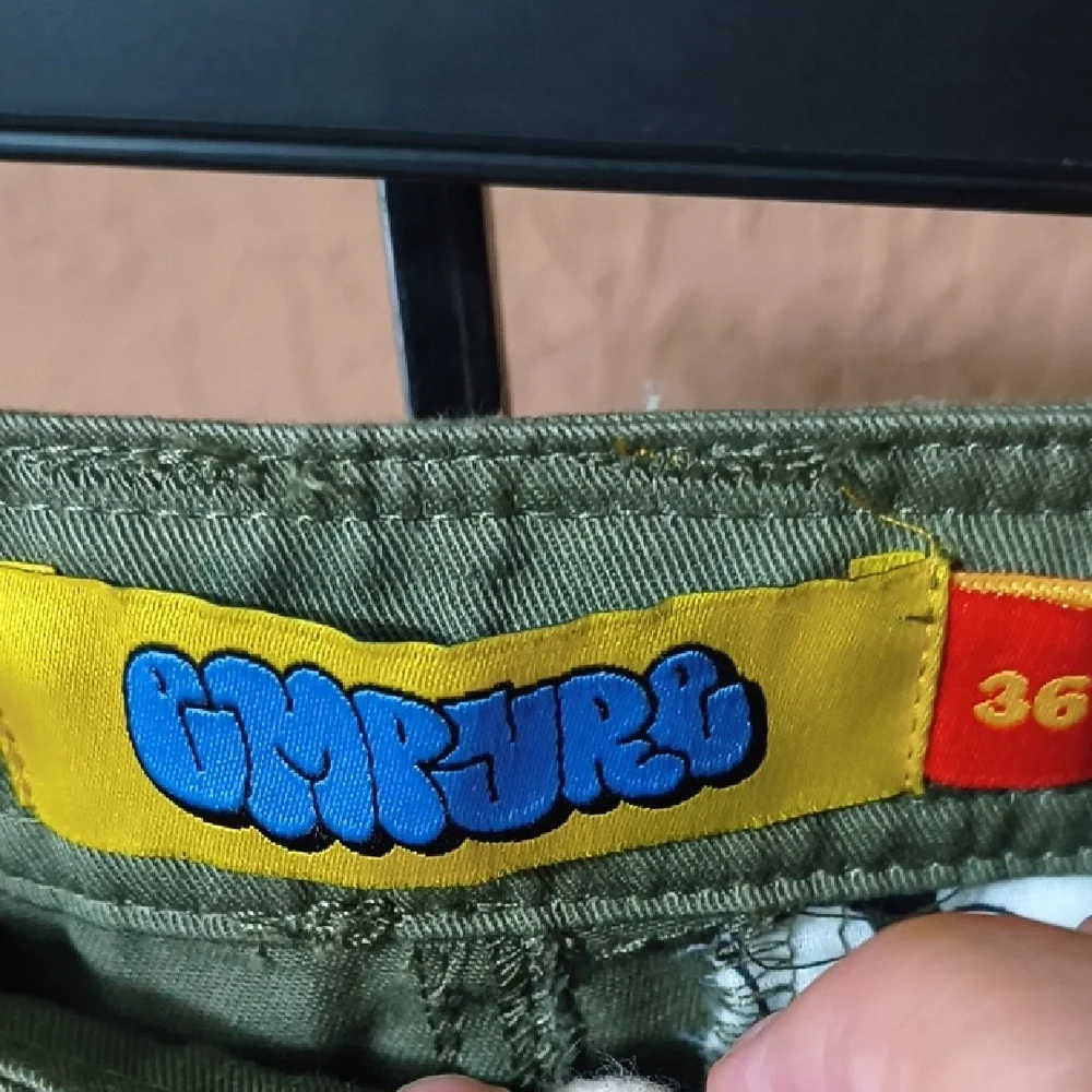 Empyre Olive Loose Fit Cargo Skate Pants with Utility Pockets Size 36